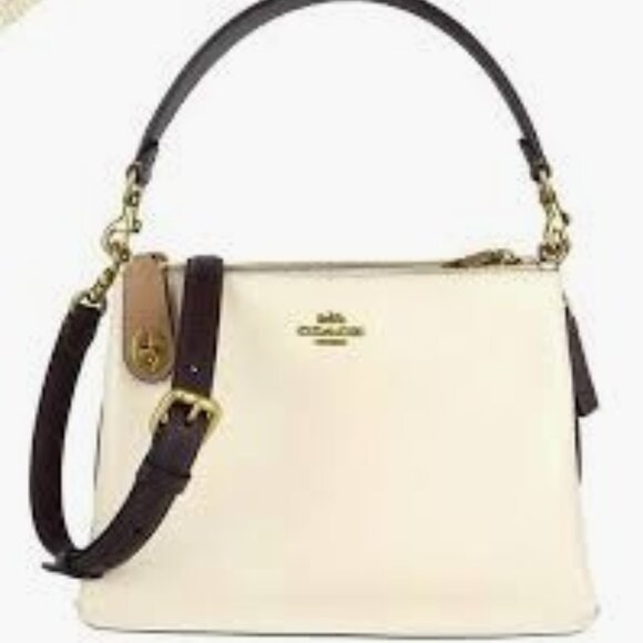 ON HOLD********* Zip Shoulder Bag In Colorblock C0698 EUC - Picture 1 of 7